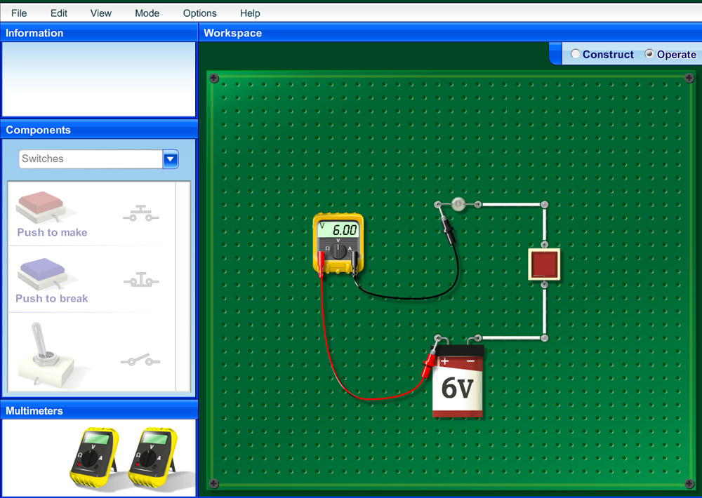 Science Software - Electical Circuits Simulator