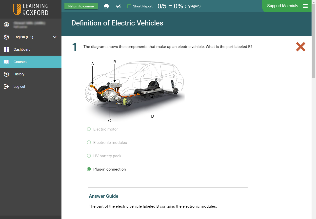 Hybrid Vehicle Software - Assessment Quiz