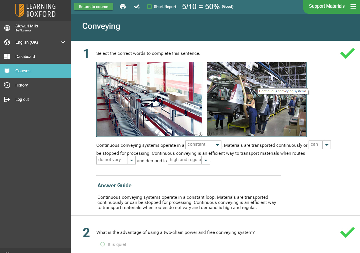 Engineering Software - Freight Assessment Quiz