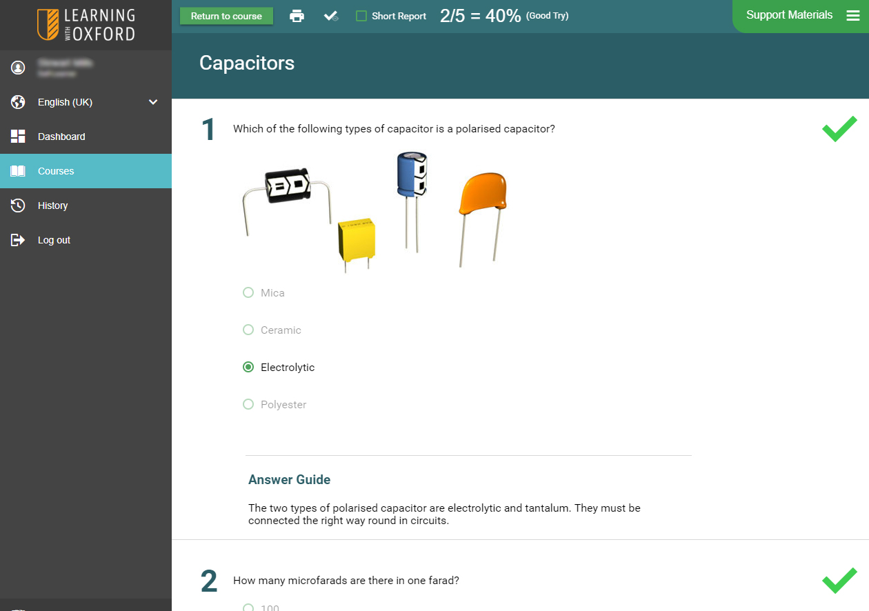 Electronics STEM Software - Assessment Quiz