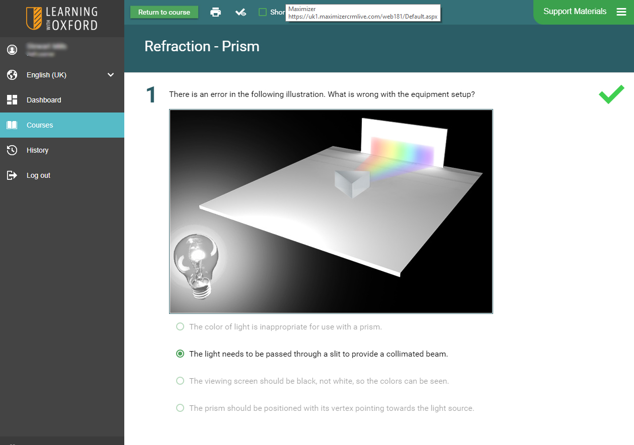 Physics Software - Light Rays