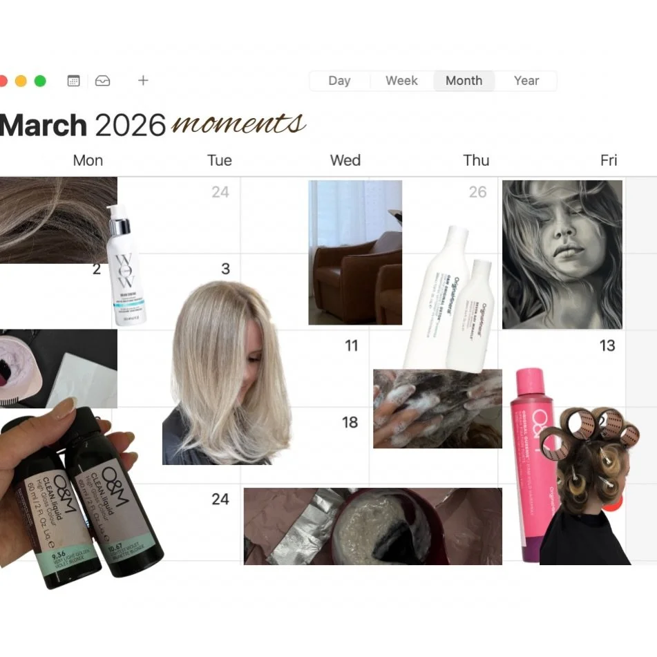 March moments were cutesy, fun and warm 💖 

We had the install of the incredible artwork provided by @tess_meyer_ created gorgeous colours with @oandm_pro, styled your hair with our favourite products by @colorwowhair &amp; @oandm._ and of course ha