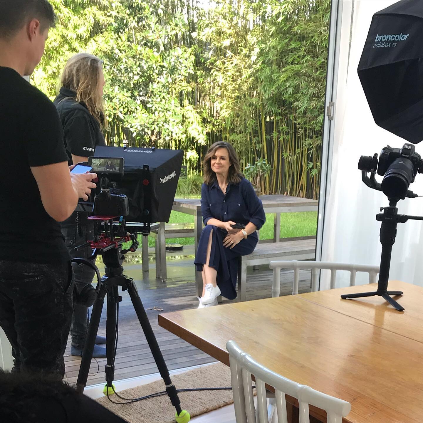 Film shoot at Aurelia Mindful Interiors HQ today with Lisa Wilkinson. Jess my Cavoodle made her film debut! 🐕