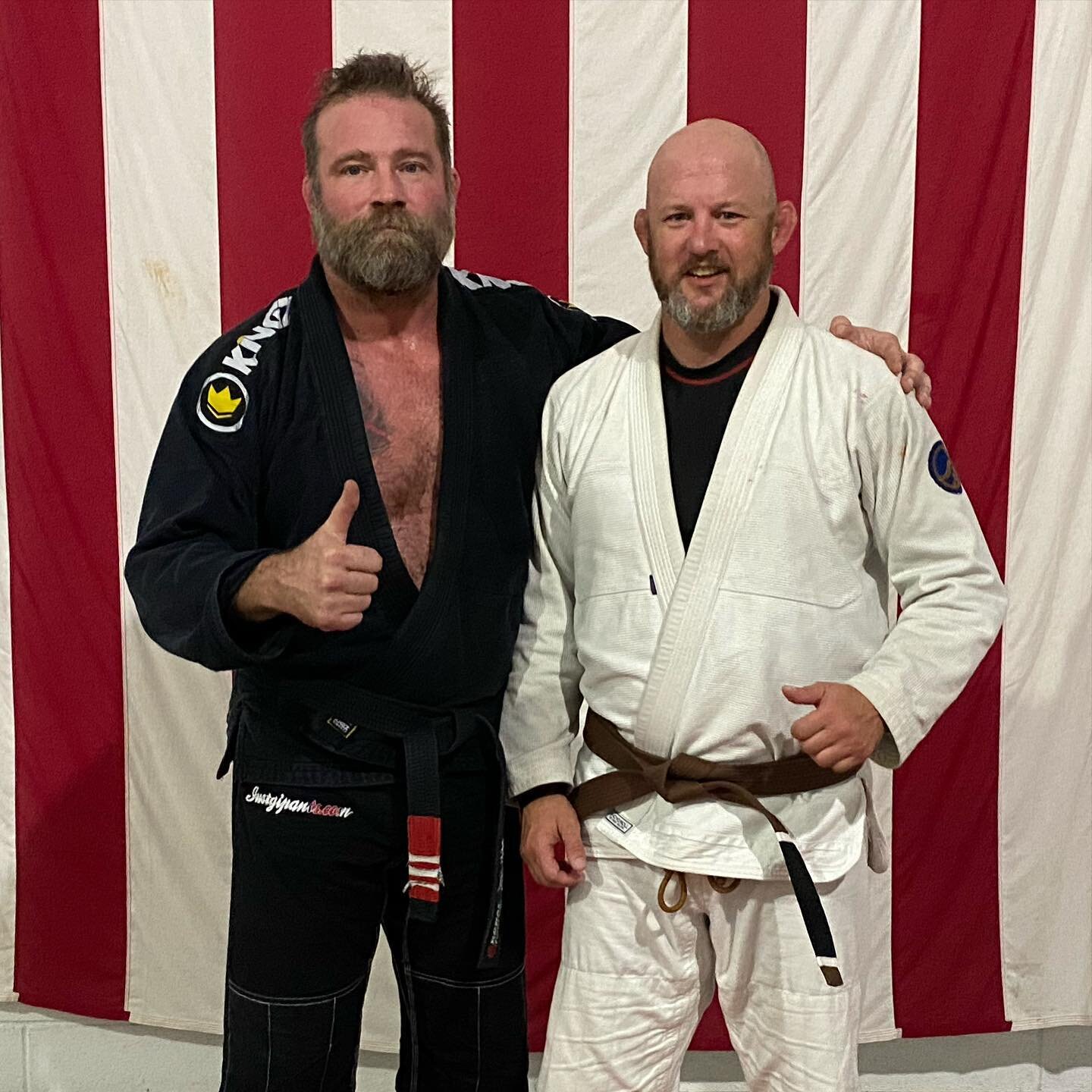 Congratulations to Shane for earning his brown belt.  It was a tough test with mostly purple and brown belts in attendance.  Great job and well deserved!