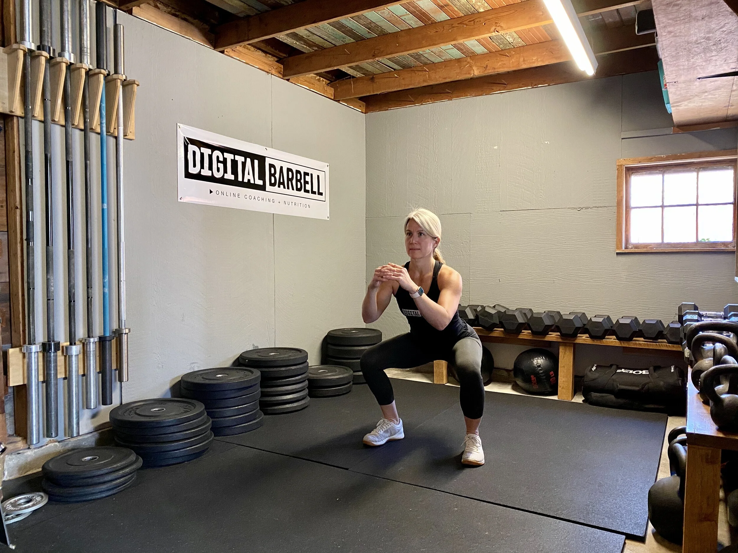 Squatting Too High: Hip crease does not fall below knee crease