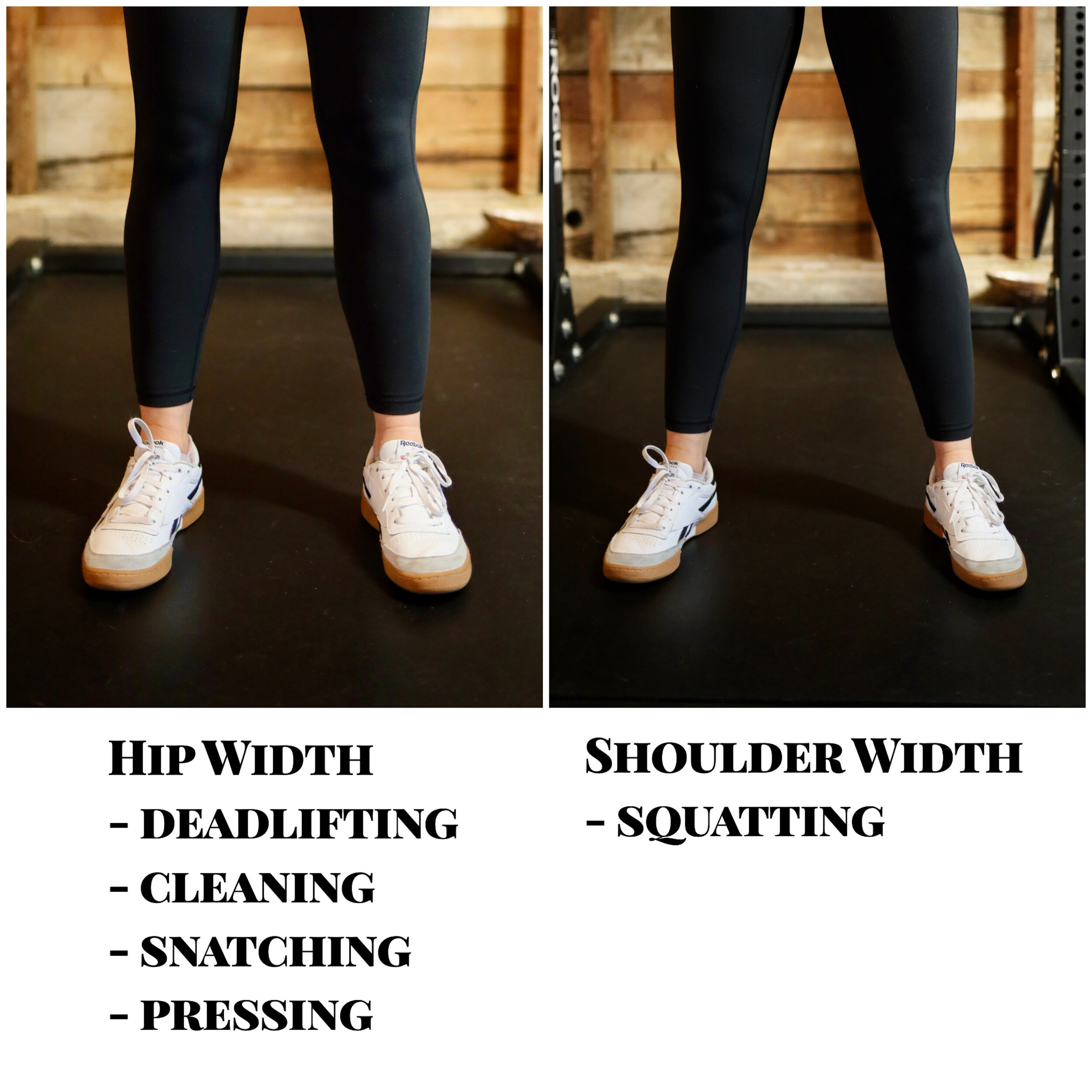 Hip Width Stance vs. Shoulder Width Stance & When To Use Them