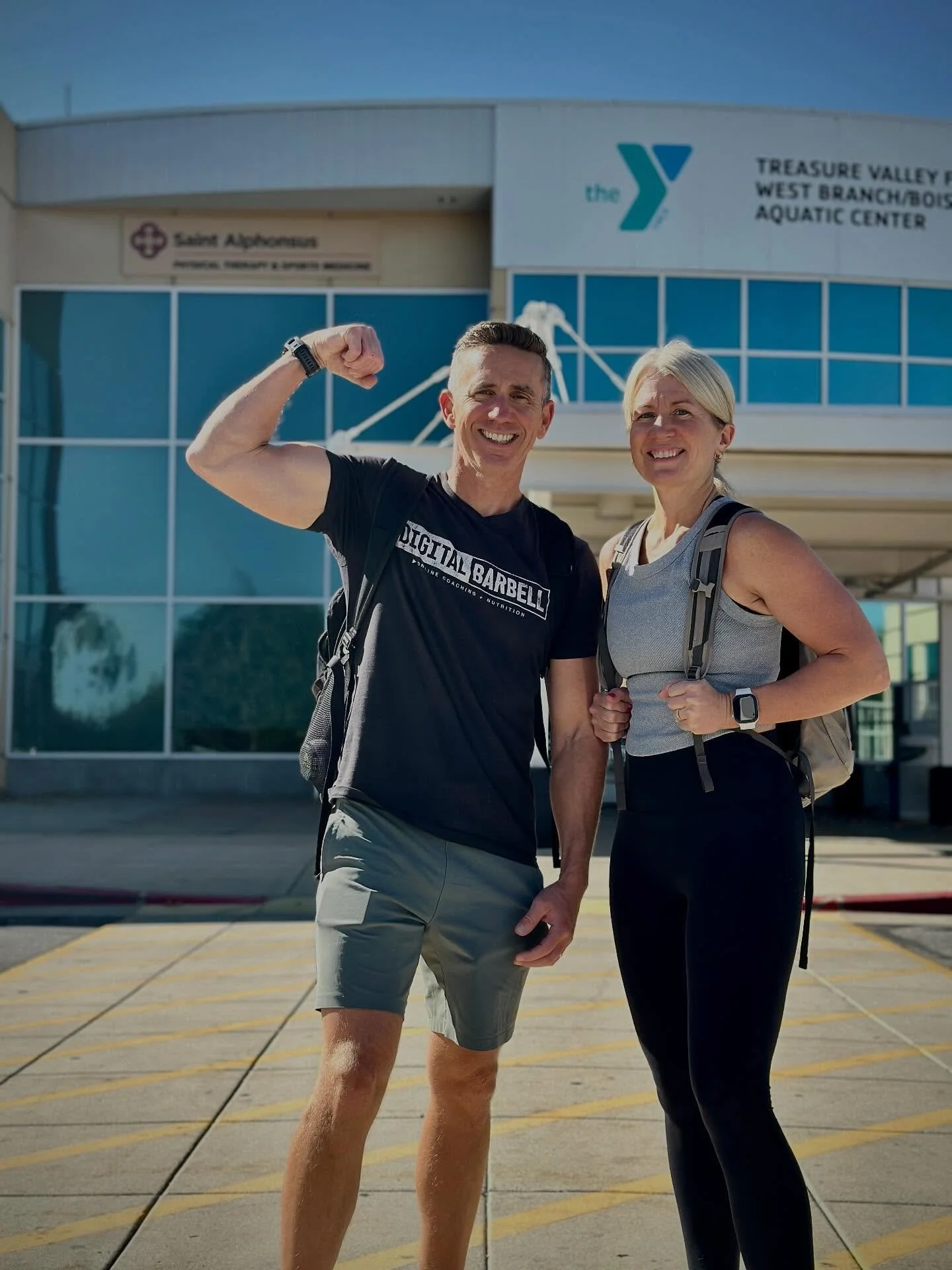 It&rsquo;s fun to go the YMCA. 

Since hitting the road full time, the YMCA has become our &ldquo;home gym&rdquo;.

The pros: Nationwide locations, tons of cable machines, treadmills, ski and row ergs, barbells, dumbbells, and top-notch people watchi