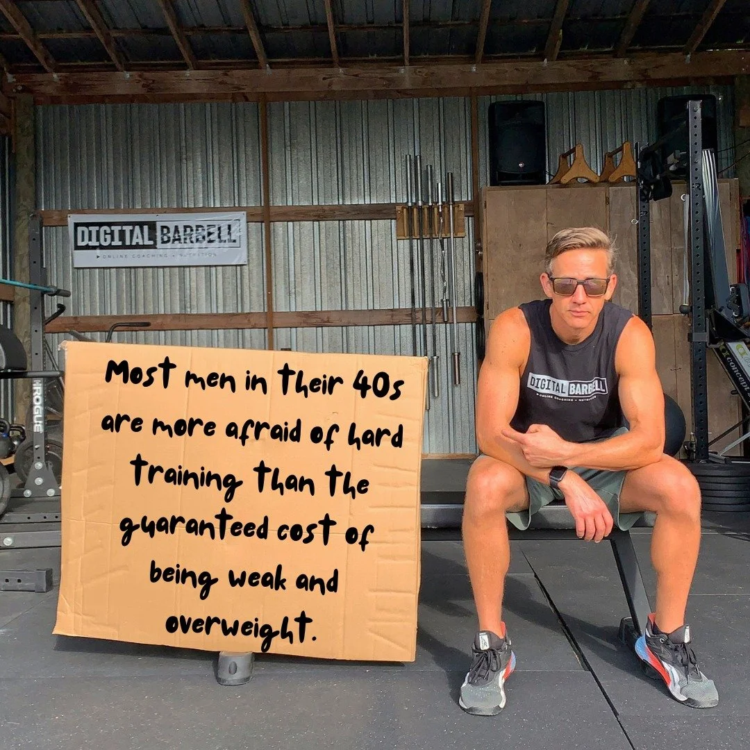 If you&rsquo;re a dude in your 40s and this feels uncomfortably accurate, good!

You&rsquo;re probably not avoiding hard training because you&rsquo;re lazy. 

You&rsquo;re avoiding it because you&rsquo;re tired, busy, and don&rsquo;t want to get hurt