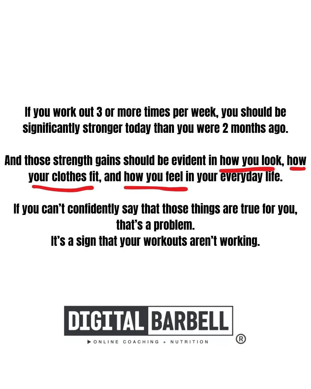Better Workouts = Better Results

Start Working With Us Monday, 5/4 and SAVE BIG

￼ 💪🏼 Option 1: Awesome Workouts : $10 off each of your first two months

Get up to 5 workouts per week. 

Build strength, muscle, and endurance without wondering what