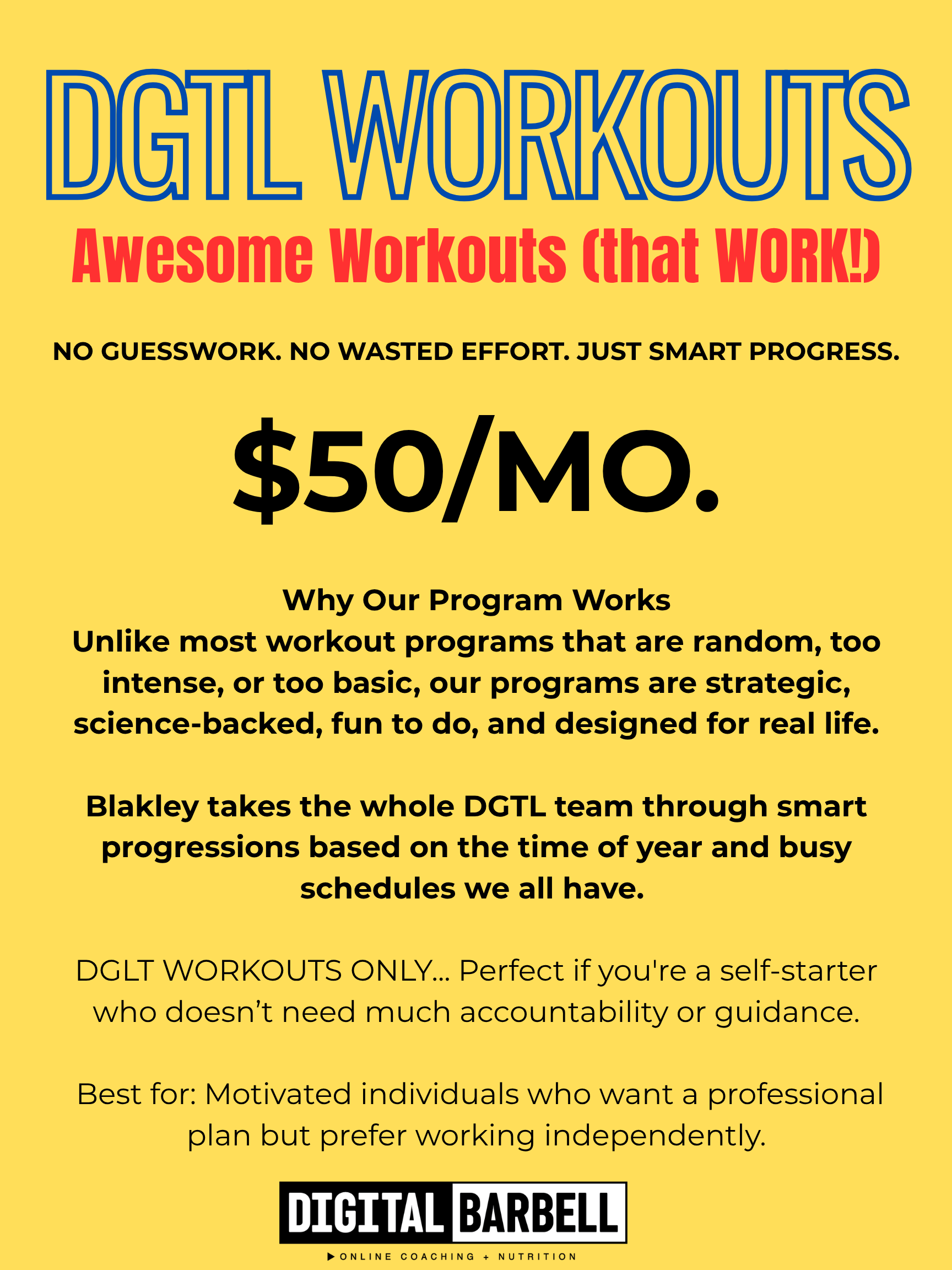 AWESOME WORKOUTS THAT WORK