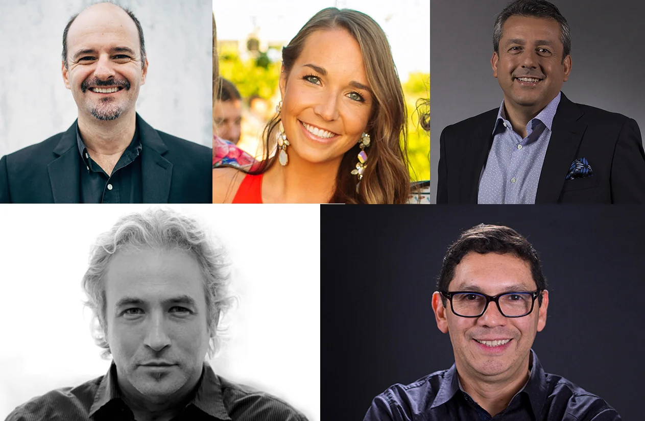 Clockwise from left- Isaac Mizrahi, Tanya De Pol, John Gallegos, Aldo Quevedo and Diego Yurkievich