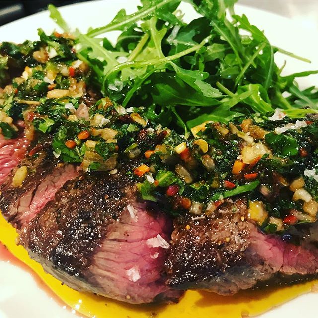 Aged Rump with chimichurri #fridaynight 
#whitstable #tapasbar