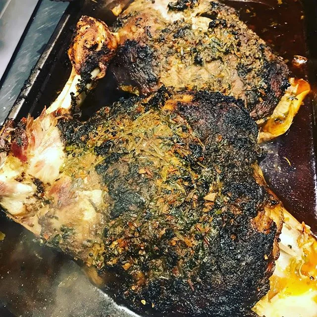 Something to warm you up 6hr slow cooked shoulder of lamb...