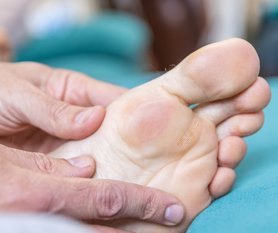 foot with blister