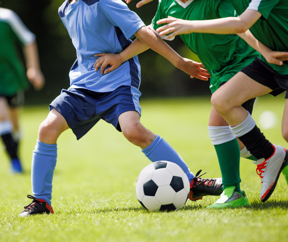 kids playing soccer