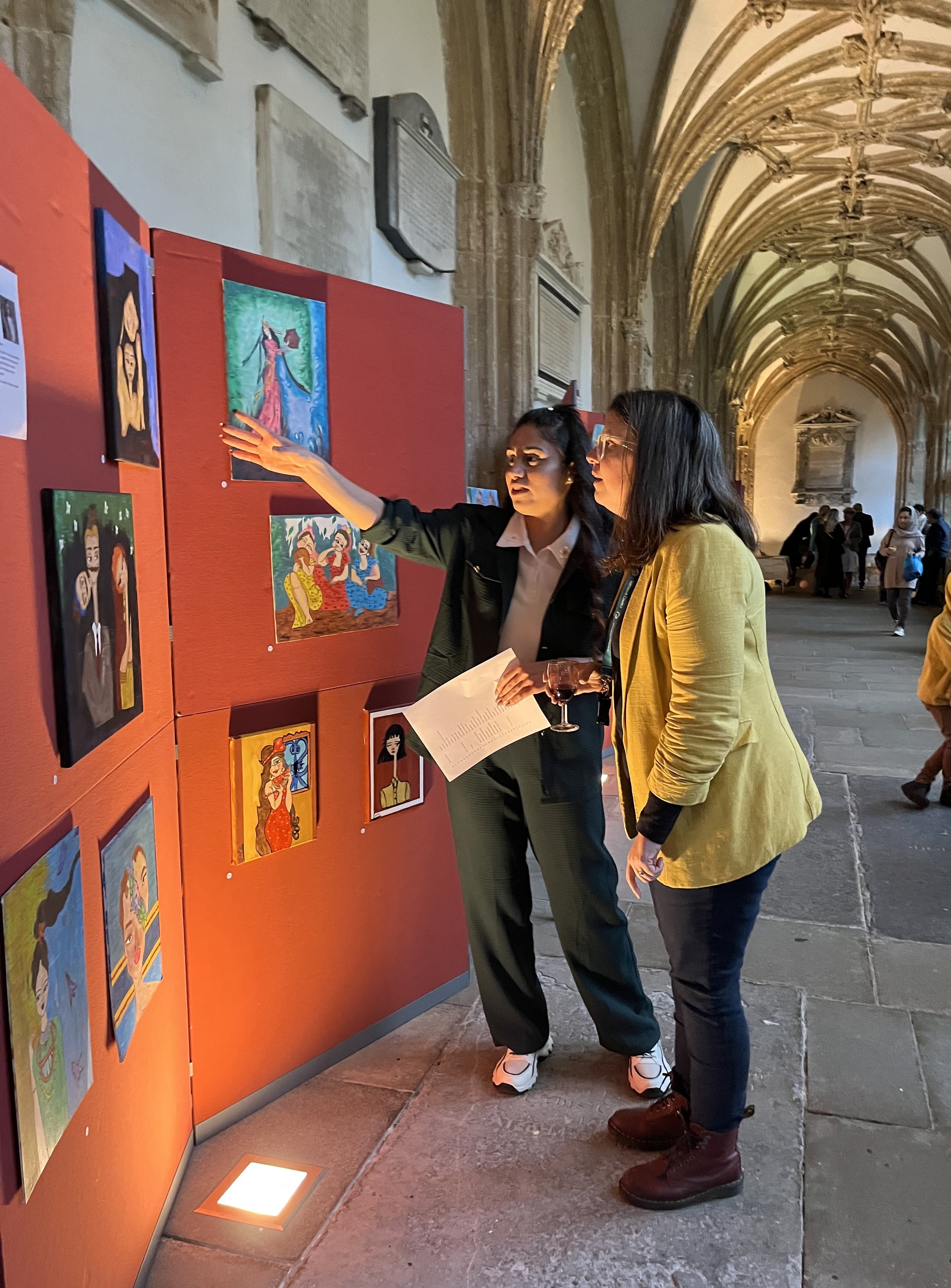 Safaa Mohamed, Artist and Cllr Federica Smith-Roberts, Lead Member for Communities, Housing and Culture at Somerset Council.jpg