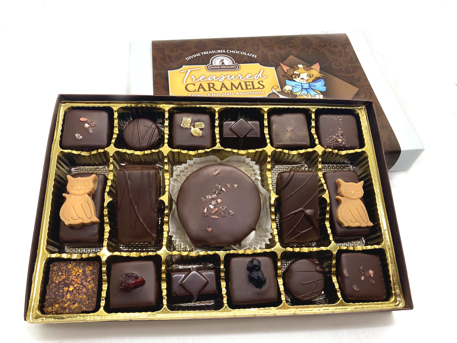 Treasured Caramels Artisan Vegan Assortment — Divine Treasures Chocolates