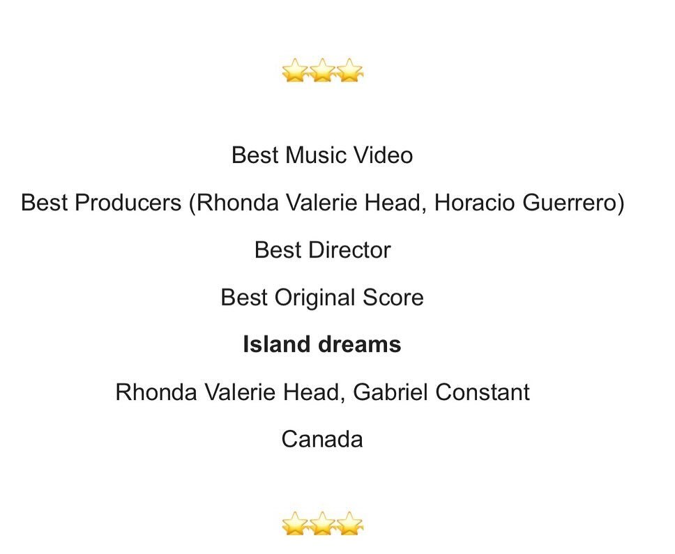 Woohoo!! Island Dreams just won Best Producer, Best Director and Best Original Score!! Thank you Madrid International Movie Awards!! Hiy Hiy!! #BestMusicVideo #IMDb #filmfestival2024 #belize #ocn #water #land #belizeitbaby #FantasticTeam #dreambig #f