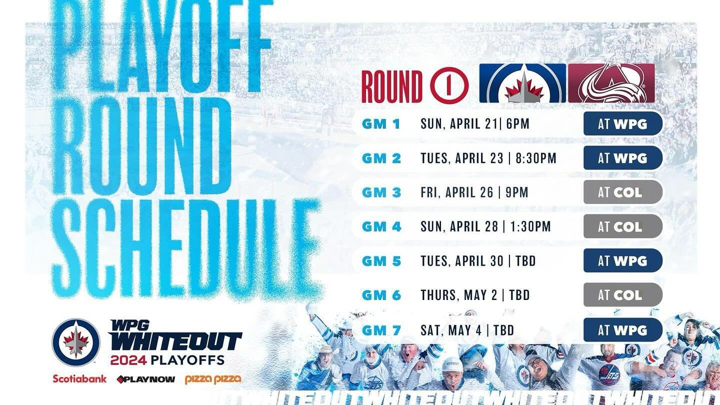 Going to Game 1 on Sunday&hellip;forecast&hellip;Whiteout!! #Winnipeg #Jets #Playoffs #NHL #Hockey #FanGurl #55 #loudestfans