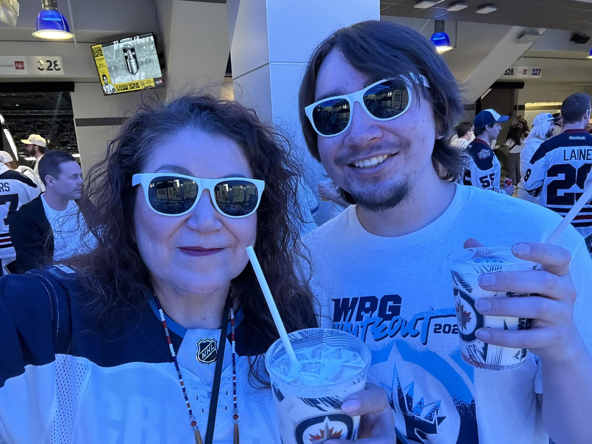 White out and white out cocktails!! Winnipeg Jets baby!!!
