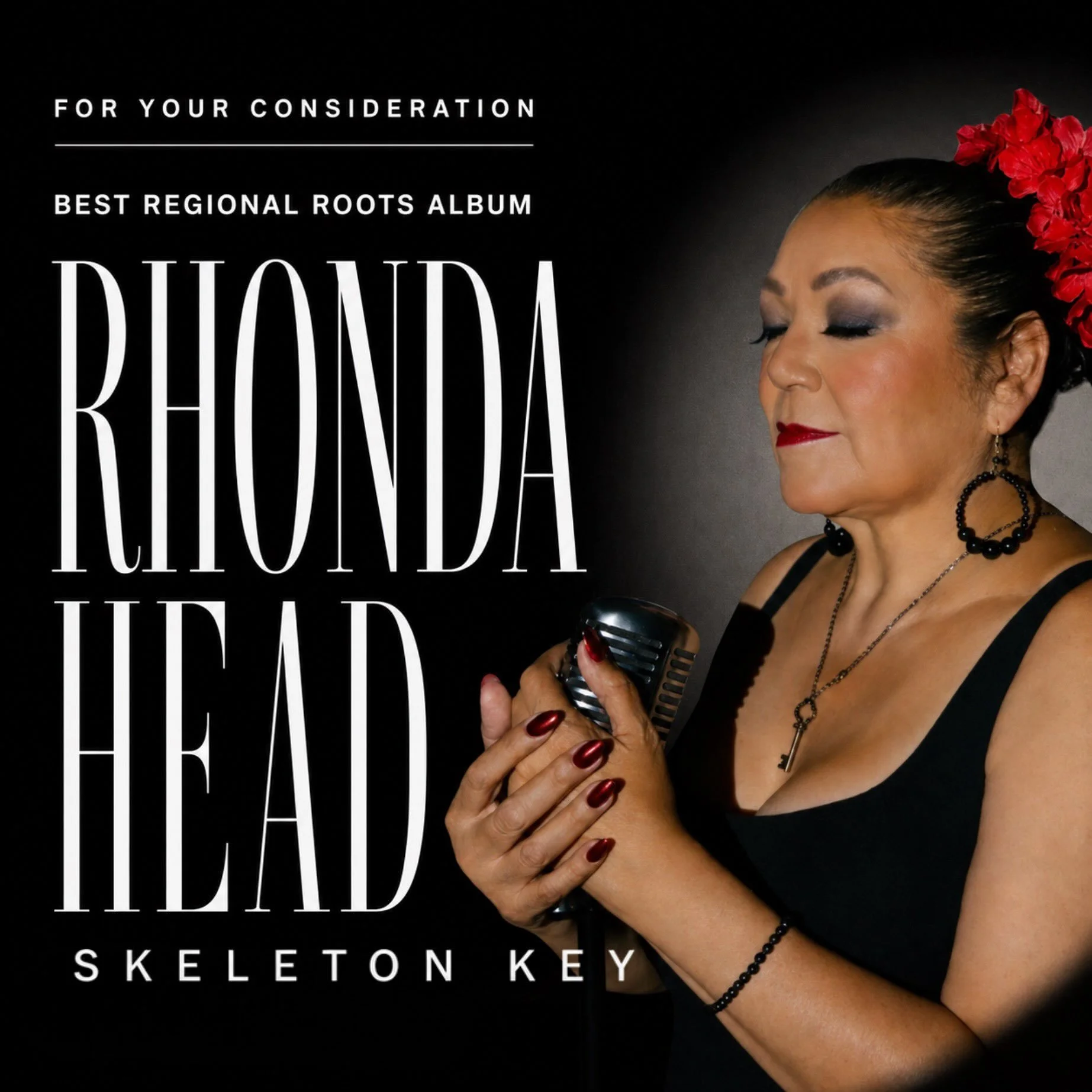 FOR YOUR GRAMMY&reg; CONSIDERATION
RHONDA HEAD &ndash; SKELETON KEY

 &bull;  Best Regional Roots Album
Honoured to be in this community of artists. Send me your FYCs, I&rsquo;ll be listening 
 
https://on.soundcloud.com/xwLSznOPcvb4xHU1mX

#Recordin