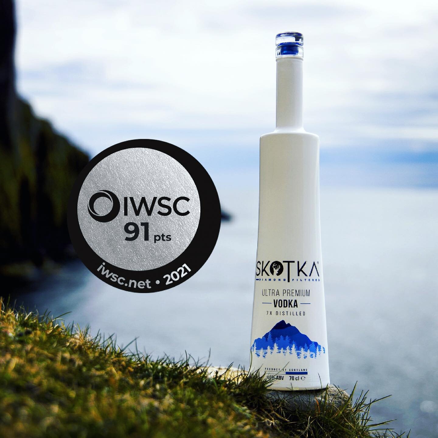 We are delighted to announce SKOTKA Vodka received a Silver Accreditation at the 2021 @theiwsc Awards. 🥈🍸 In the most competitive competition to date with over 4,000 spirit samples being assessed, the judges awards SKOTKA Vodka a 91-point IWSC rati