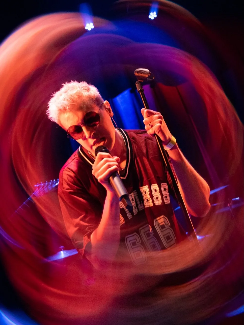 main stage at @admobid porchfest this saturday at 4 pm 💋

and you might wanna turn on @fox5dc tomorrow at 9:40 am&hellip; just saying 👀

📸: @reneekatzphotography 

#porchfest #admo #dcmusic #livemusicdc #queerartist