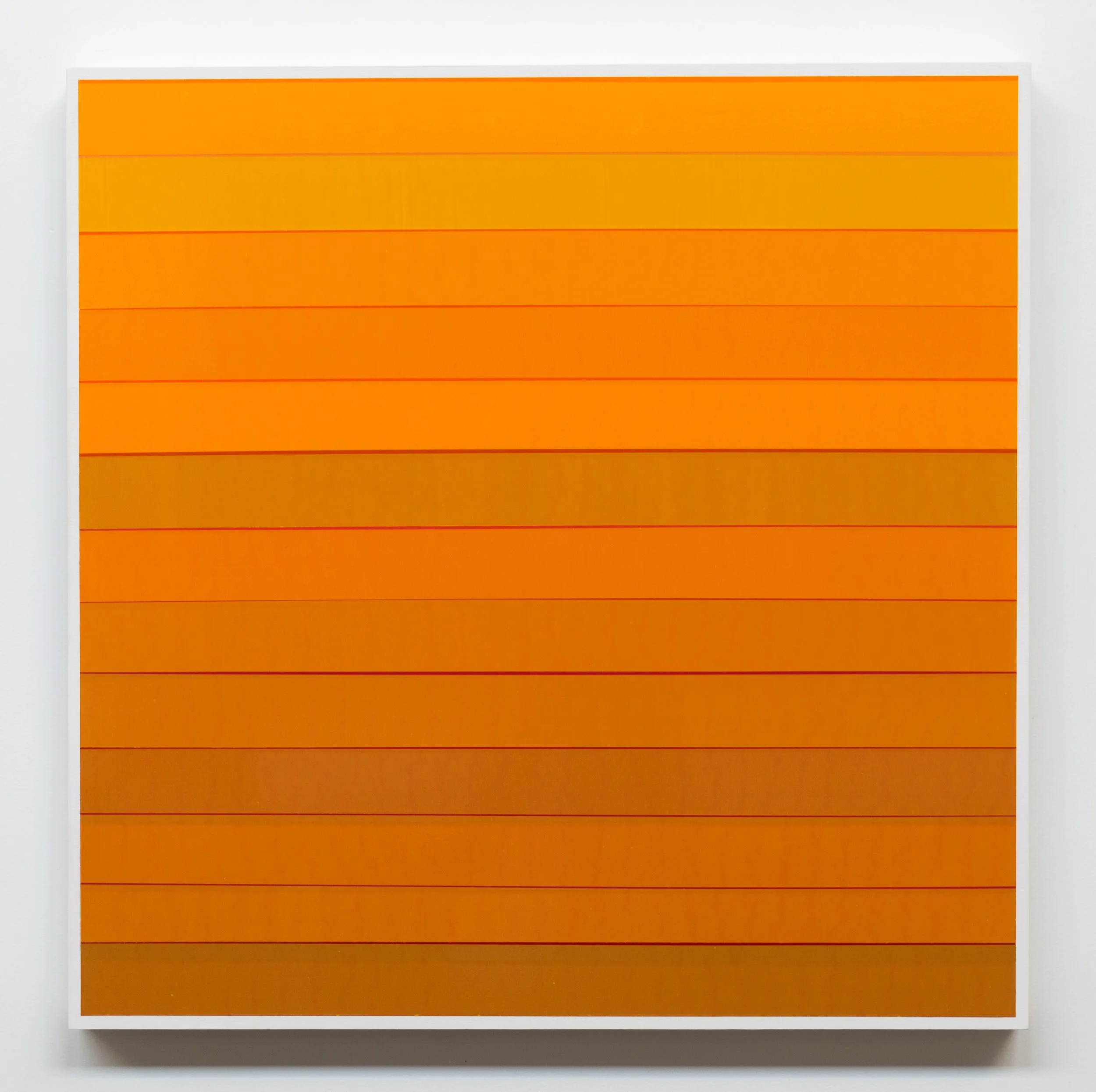 Abrazo, 2017, semi-transparent tape on panel, 24 x 24 inches