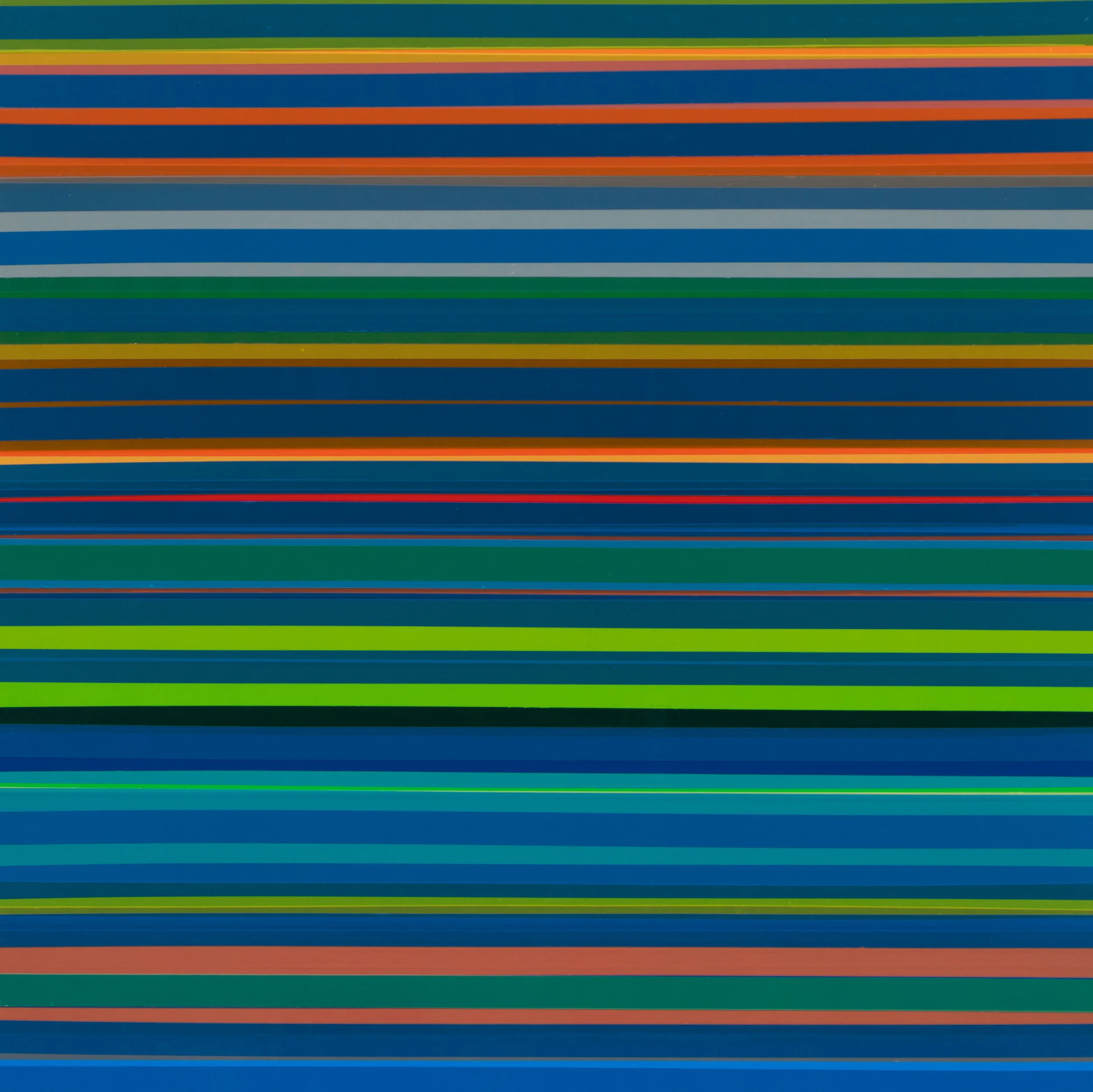 Hold on to Nothing II, 2014/16, semi-transparent tape on panel, 16 x 16 inches