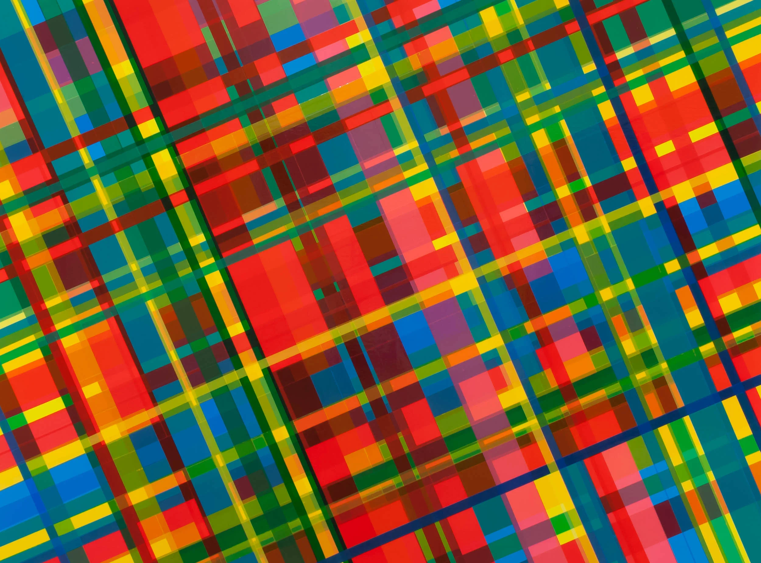 Mucho sudor, 2012, semi-transparent tape on panel, 30 x 40 inches