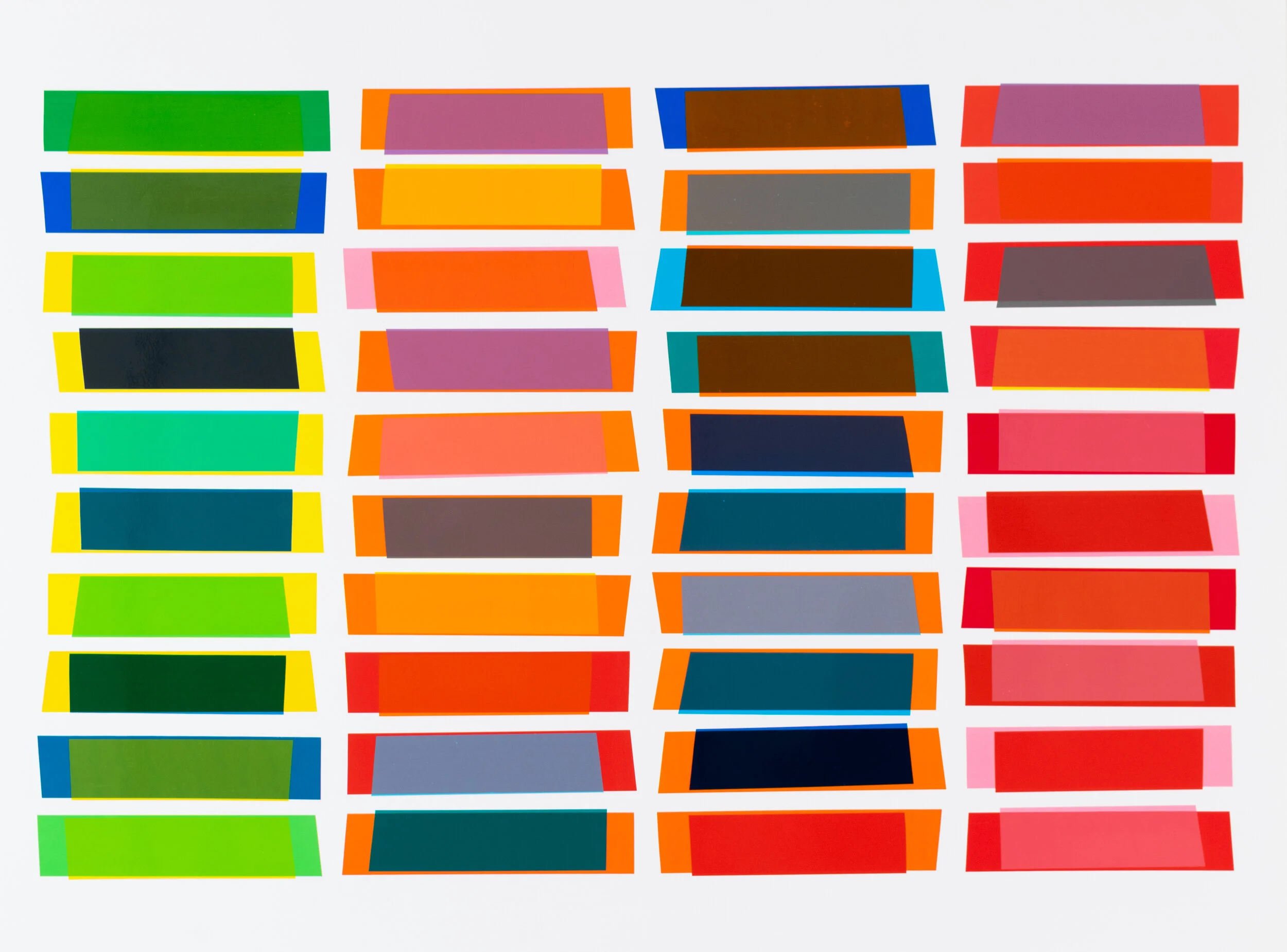 Alright Alright, 2019, semi-transparent tape on panel, 30 x 40 inches