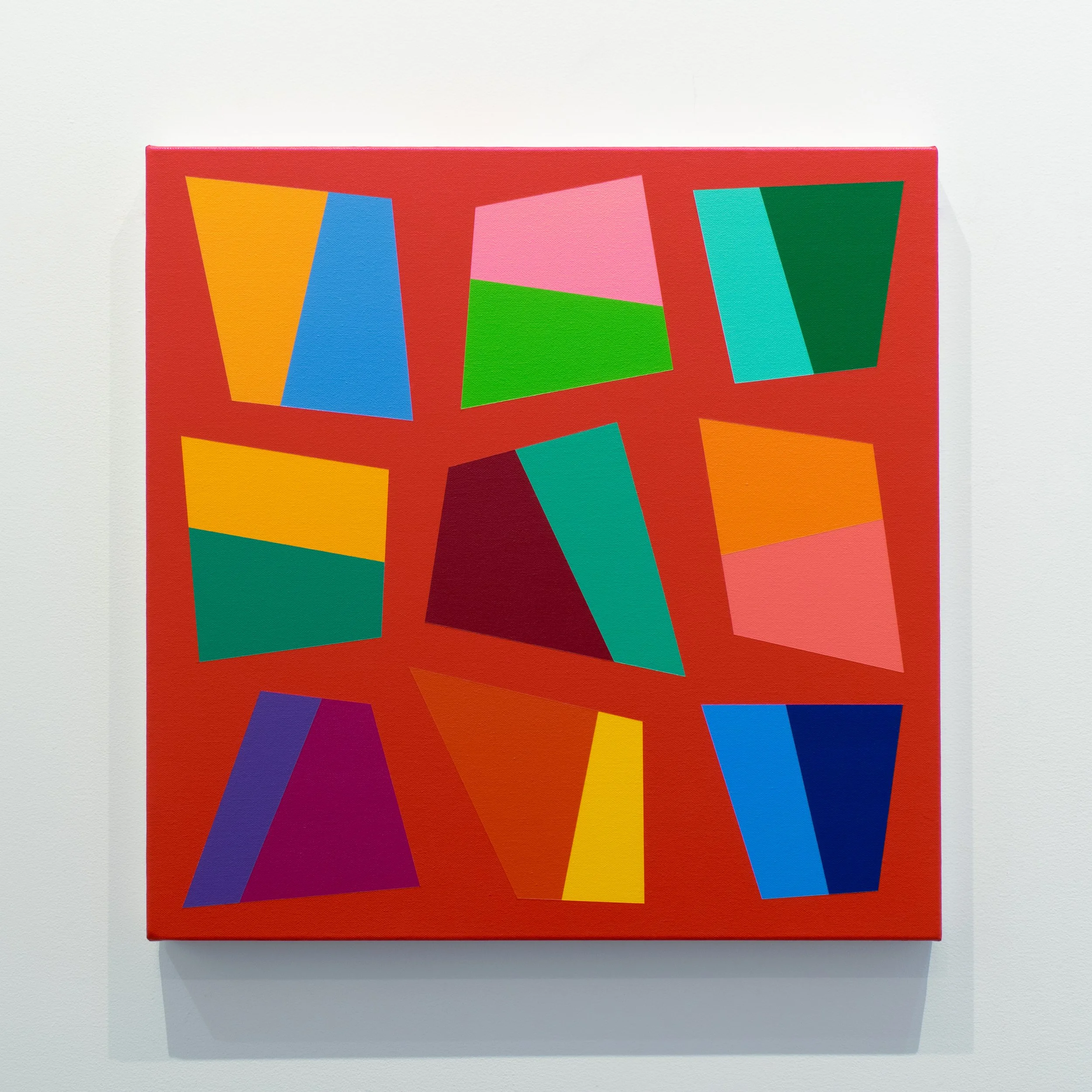 Organizing Energy, 2026, acrylic on canvas, 24 x 24 inches