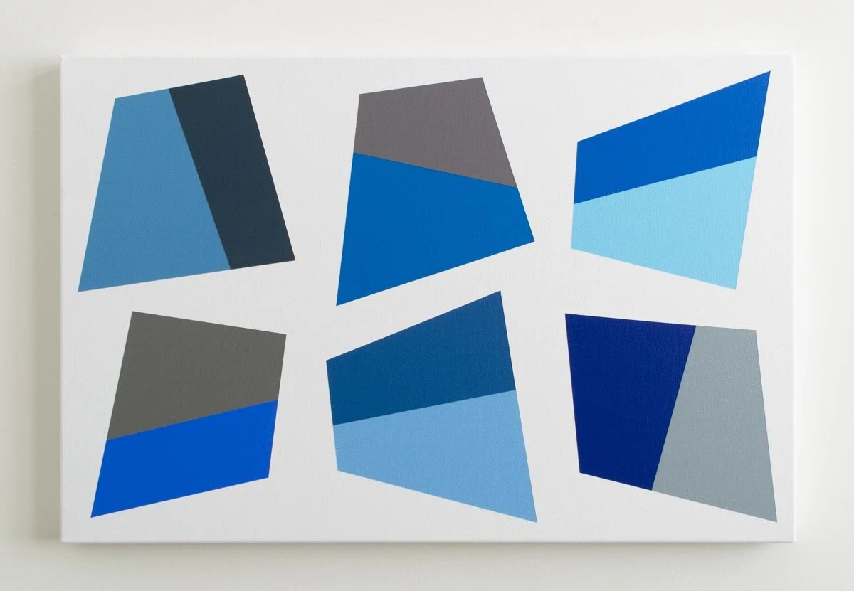 This Way and That, 2025, acrylic on canvas, 20 x 30 inches
