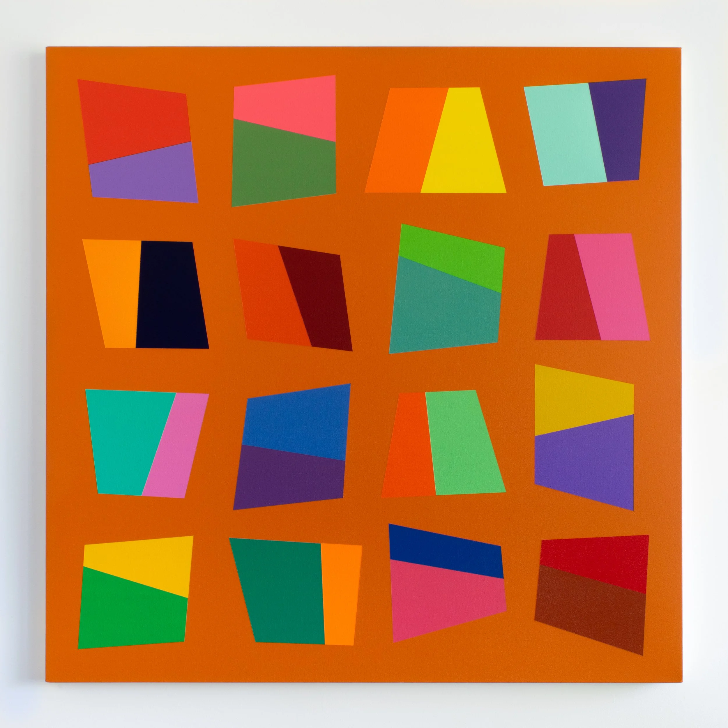 Para todos todo, 2024, acrylic on canvas, 48 x 48 inches