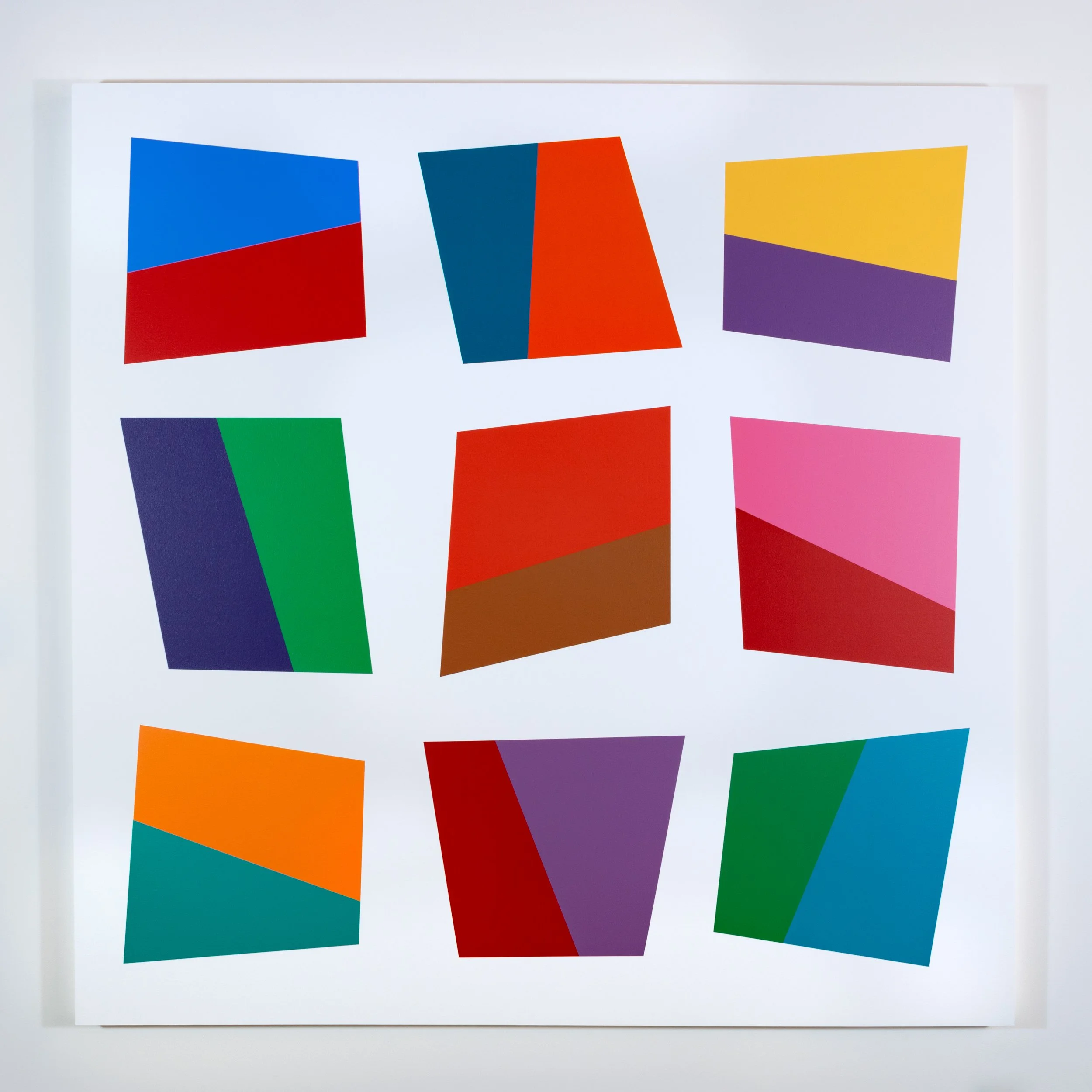 El amor más fuerte, 2023, acrylic on panel, 60 x 60 inches