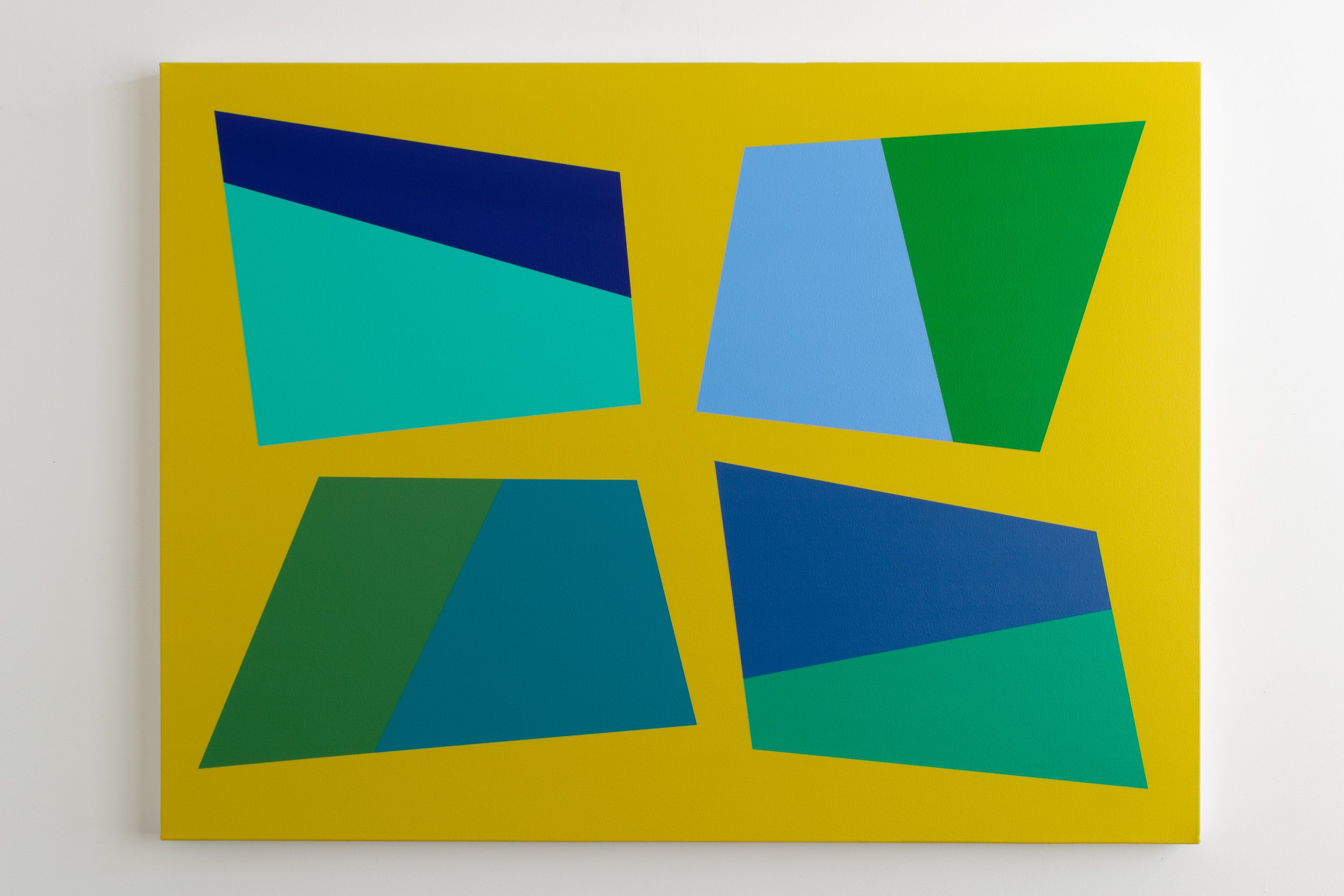 Equilibrio, 2025, acrylic on canvas, 36 x 48 inches