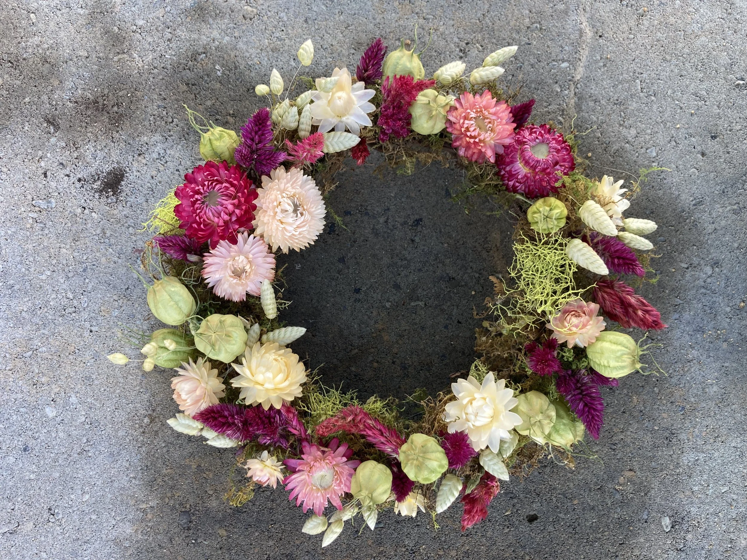 Workshop:  Dried Floral Spring Wreath Workshop: March 14th