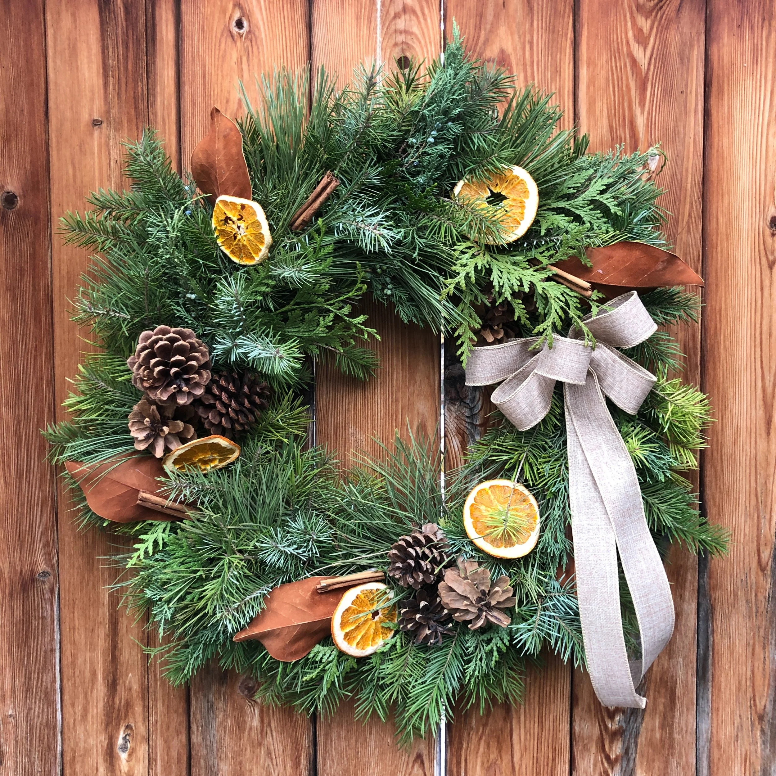 Citrus Holiday Wreath