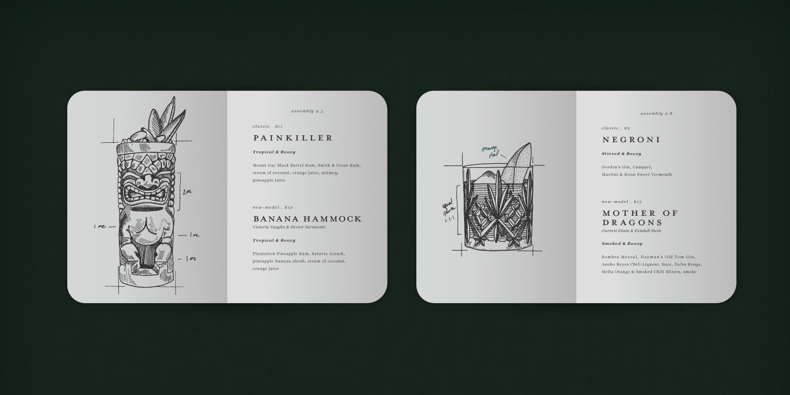  Page layout and typography samples. 