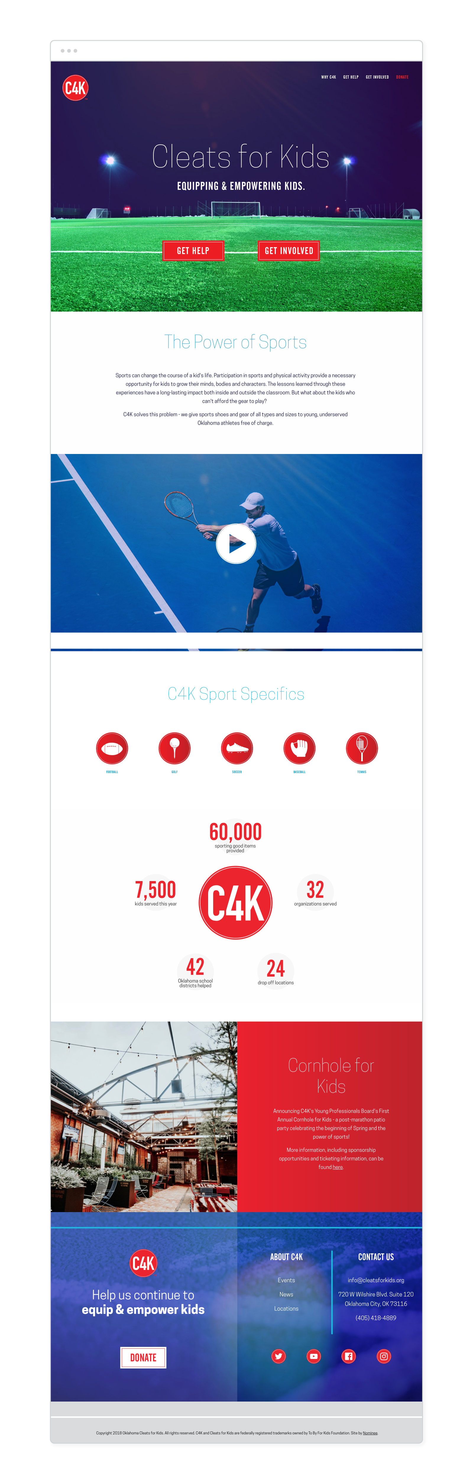  Full site designed with new brand elements including colors, icons, photography styles and typography. 