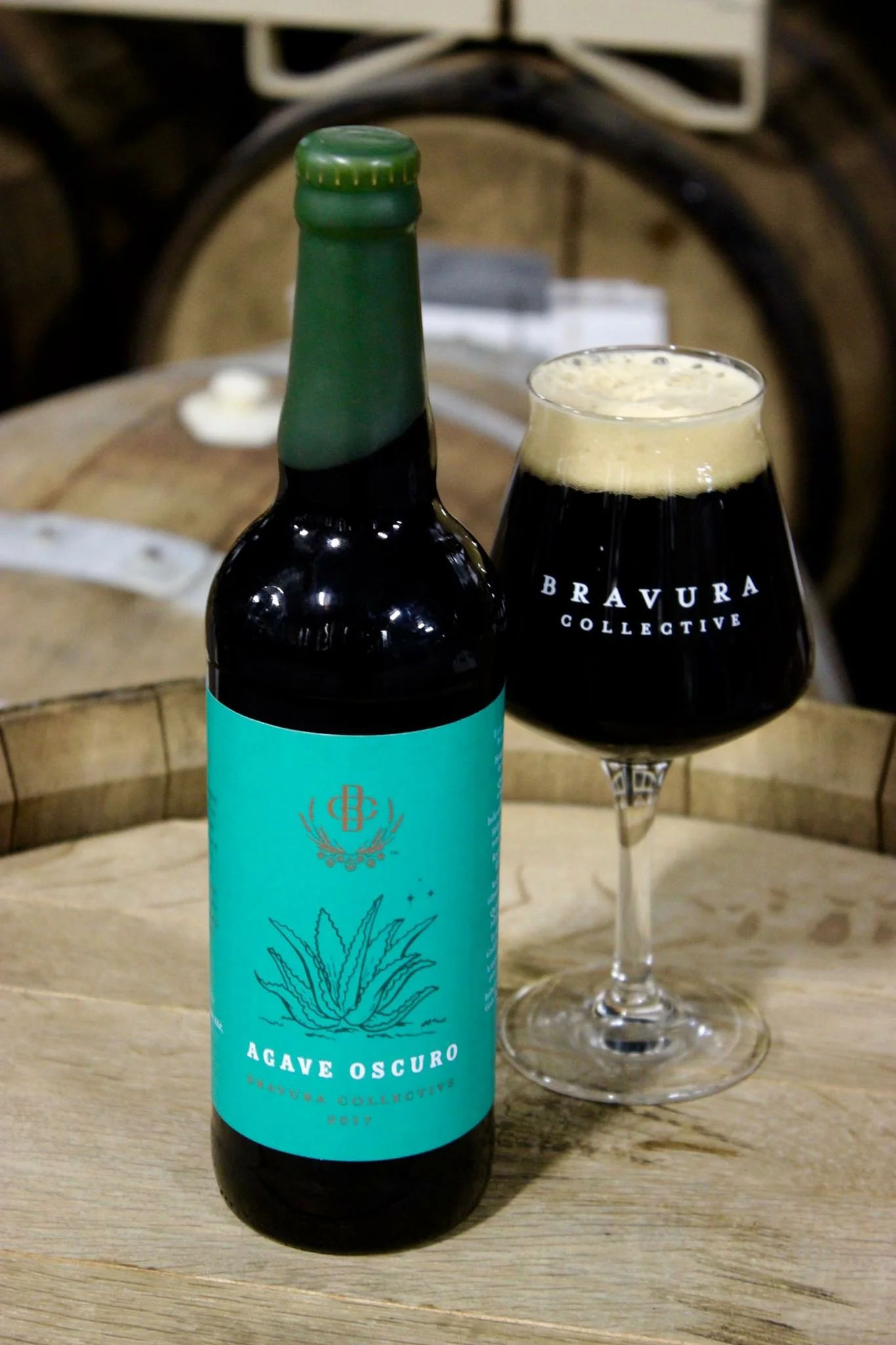  Agave Oscuro in application. Photo provided by Bravery Brewing. 