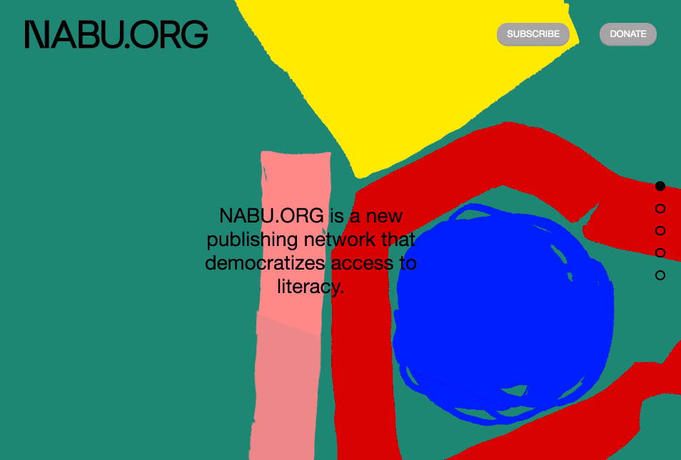 This collaboration between Circle member Napkin.Studio and Established NYC uses a broad spectrum of colors and diverse fonts to create a memorable experience for visitors to NABU.org .