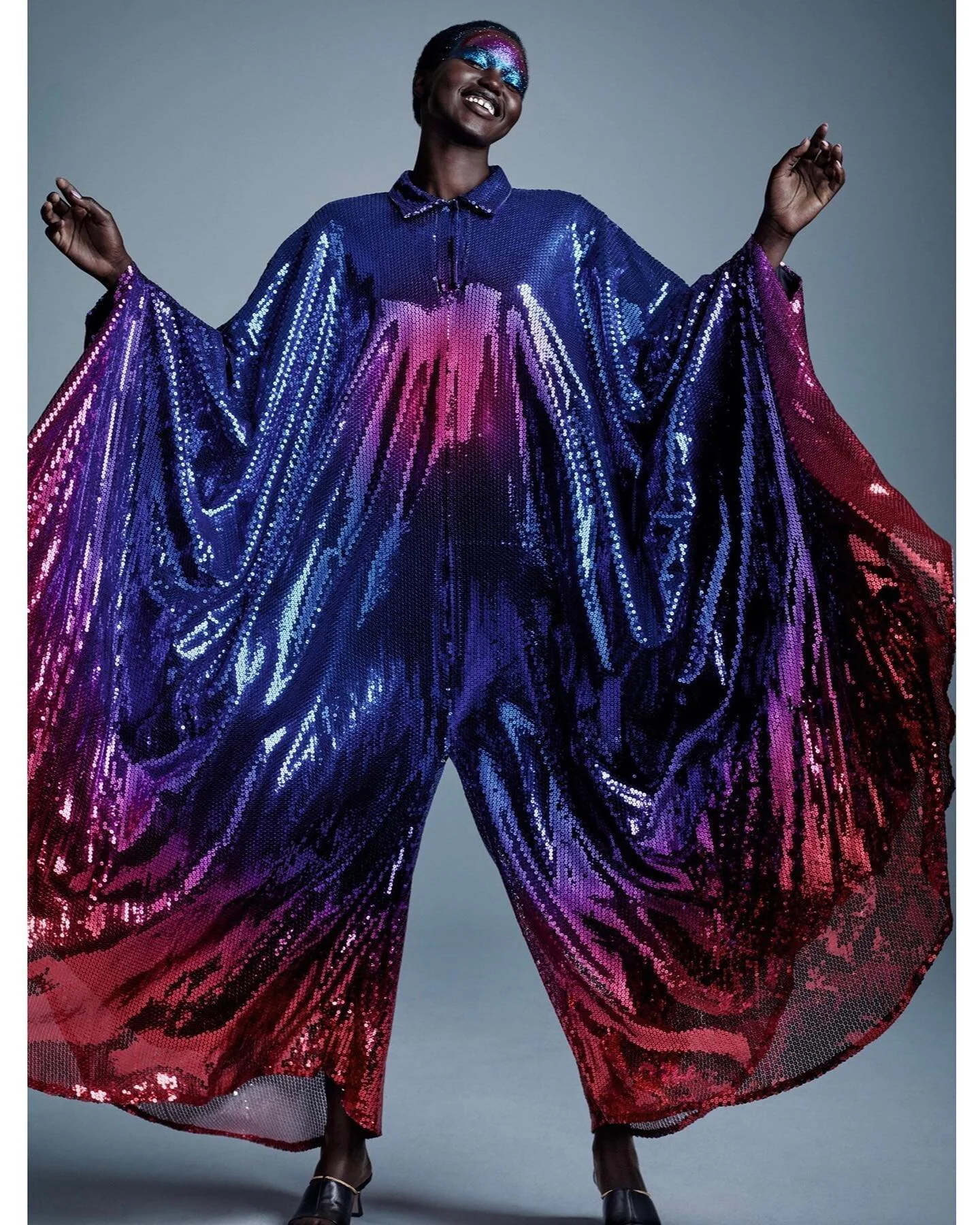 @adutakech wearing the sequin jumpsuit in the cover story of @anothermagazine A/W20

Photography by @craigmcdeanstudio⁠⠀
Styling by @katieshillingford⁠⠀⠀
Hair by @eugenesouleiman⁠⠀
Make-up by @peterphilipsmakeup⁠

Thank you @katieshillingford⁠ and @s