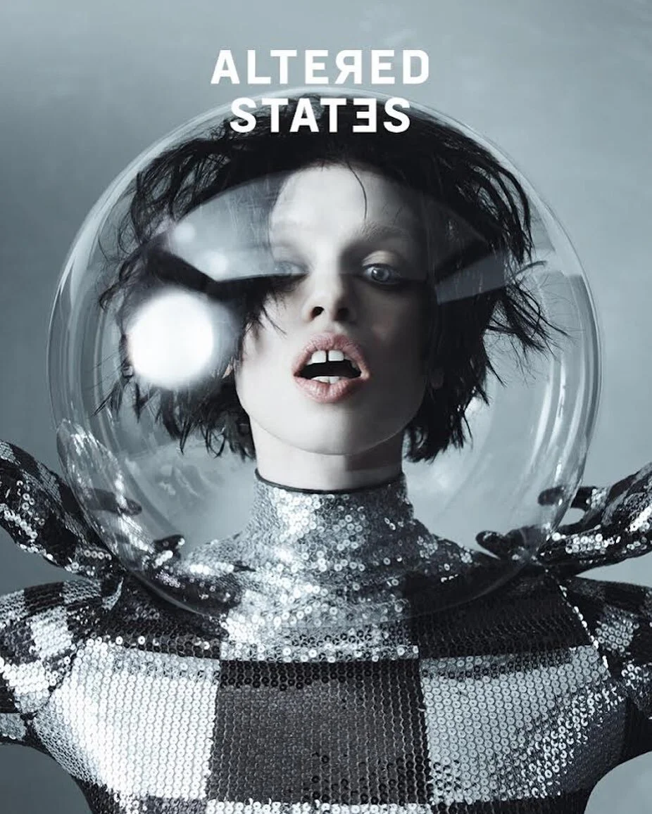 The cover story of The Altered States Magazine, 'A State of Extraordinary Being SS23' features the sequin top and gloves worn by Lily McMenamy 🏹🖤

Creative Direction @tascreativestudio
Photographer @sarahpiantadosi 
Stylist @hannahelwellstylist
Hai