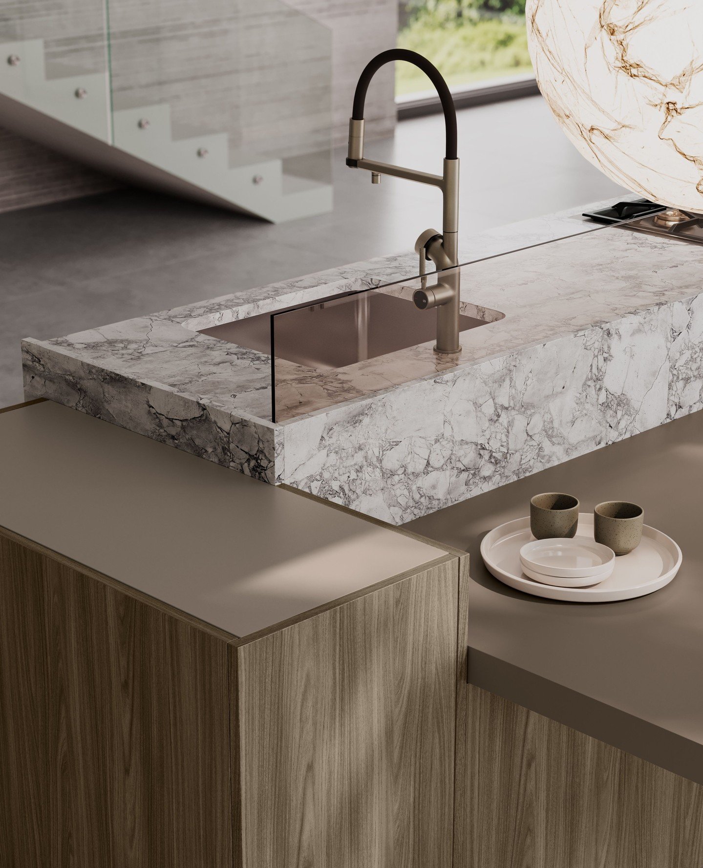 With the METURO and IDEA collections, LEICHT is expanding the possibilities of a silk matte surface. A material with incredible depth, opaque acrylic surfaces offer a new dimension in design.⁠
⁠
The calm aura of these materials underpins minimalist r