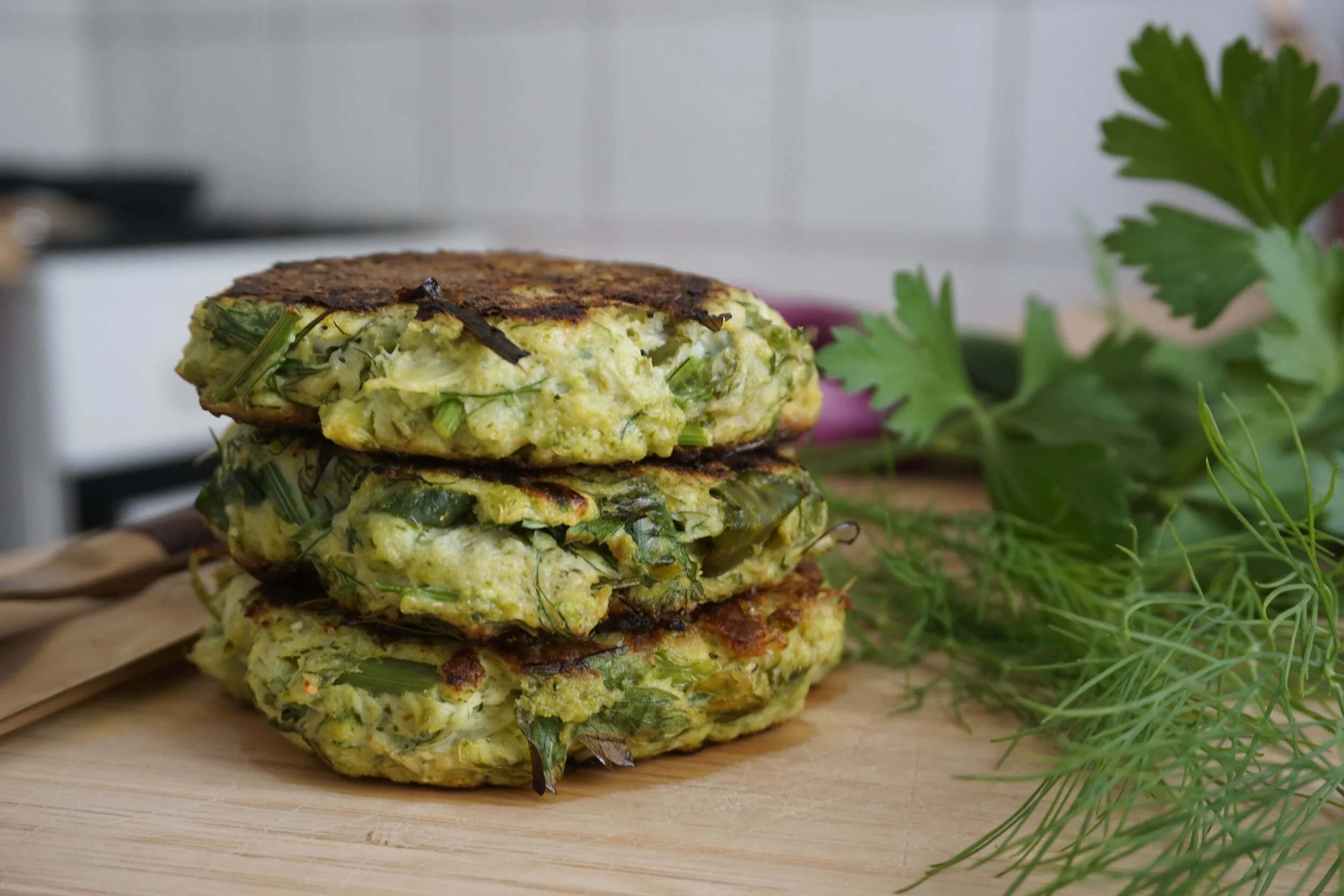 Celery Pulp Fritters
