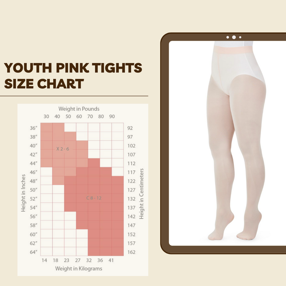 Capezio Light Suntan STIRRUP TIGHTS (For Jazz, Contemporary Acro