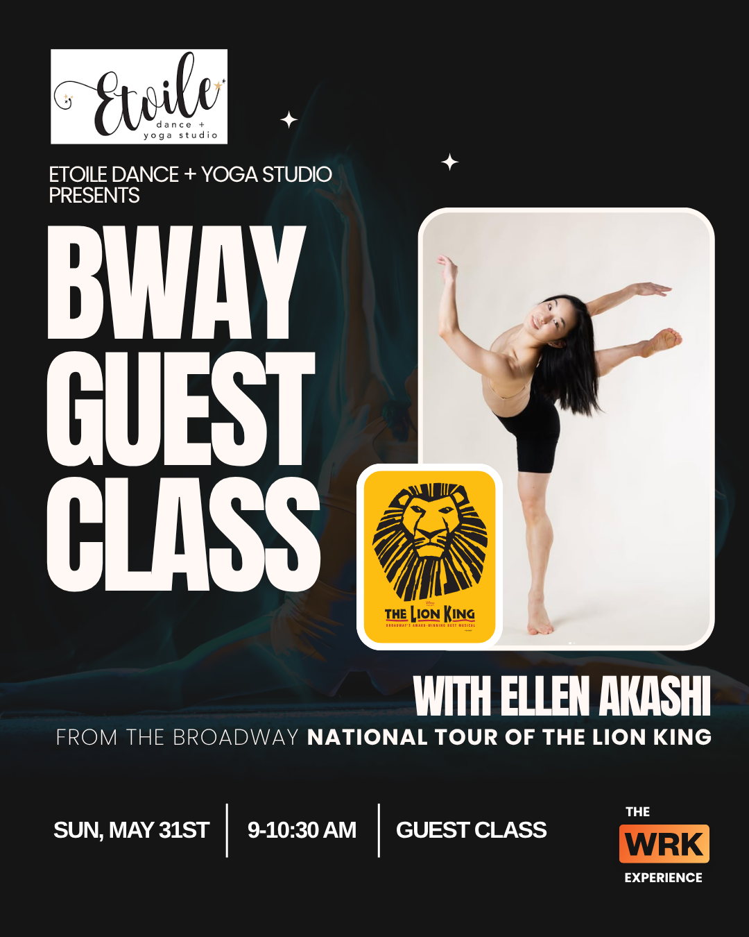Broadway The Lion King Guest Instructor Ellen Akashi
