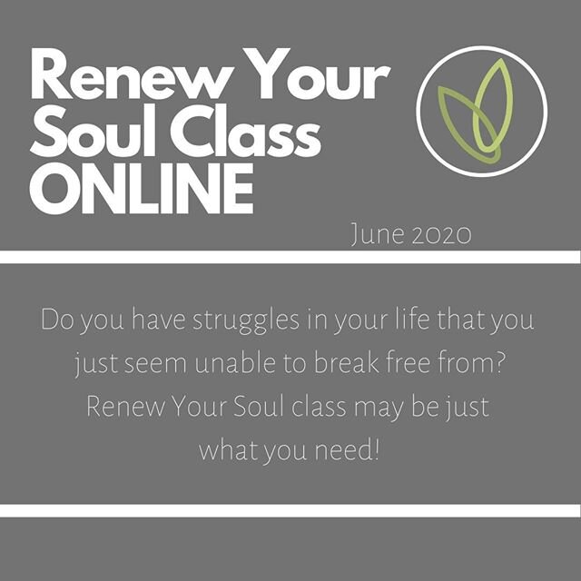 Sometimes those struggles represent an area where hurts and wounding have caused us to believe things that aren't true about ourselves or God.⠀
*⠀
In a Renew Your Soul class, participants receive vital truths from God's Word that can help renew their