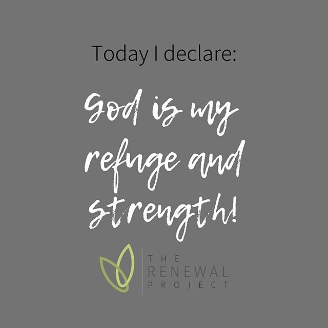 If ever we needed a refuge, it's now.⠀
*⠀
If ever we needed strength beyond our own capacity, it's now⠀
*⠀
God is our shelter and protector.⠀
*⠀
When we are weak, He is strong.⠀
*⠀
Let's declare it together -- God is my refuge and strength!⠀
*⠀
#ther